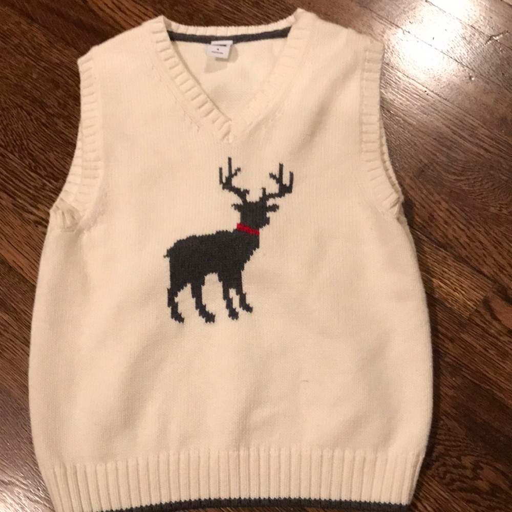 Reindeer sweater vest